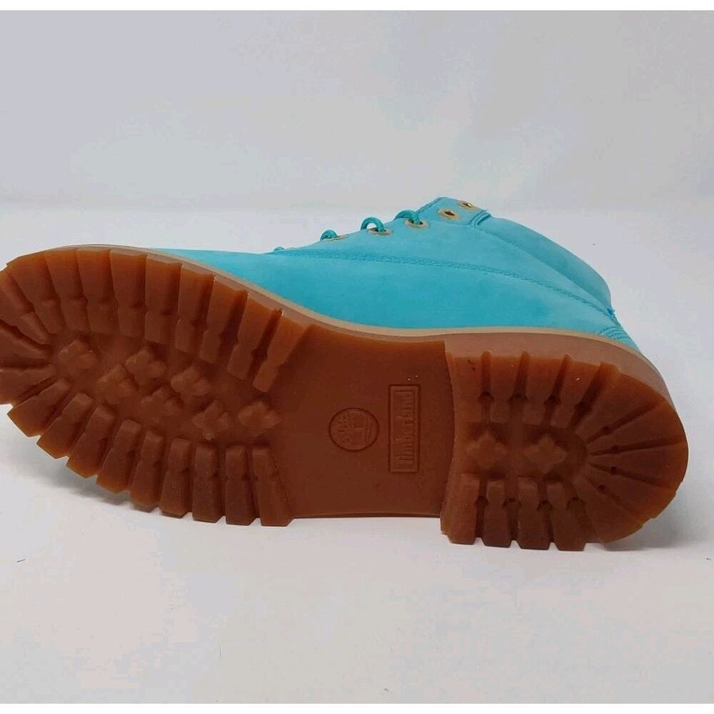Timberland x Villa 6” Premium Boots Aqua Blue Nubuck Juniors Size 7/Women's 8.5 - Picture 10 of 16